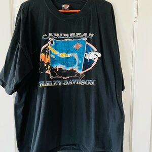 Harley-Davidson Black Caribbean Short Sleeve Tee